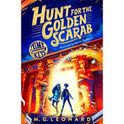 Set of three Time Keys Series 3 books by M. G. Leonard including The Impossible Gladiator, Viking Thunder, and Hunt for the Golden Scarab.