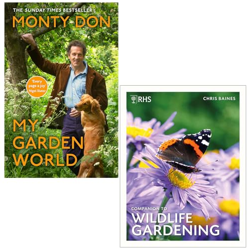 My Garden World By Monty Don and RHS Companion To Wildlife Gardening By Chris Baines 2 Books Collection Set - The Book Bundle