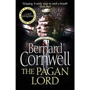 Six paperback books from the Saxon Tales collection by Bernard Cornwell, featuring historical fiction with medieval themes.