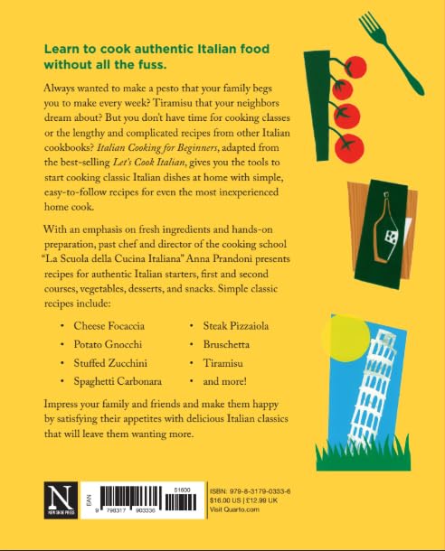 Italian Cooking For Beginners Simple 5-Ingredient Meals By Anna Prandoni - Non Fiction - Paperback