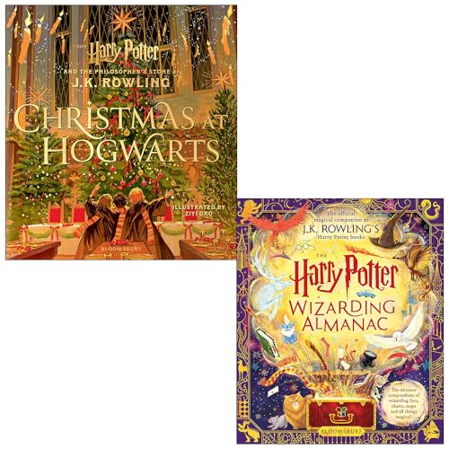 Christmas at Hogwarts and The Harry Potter Wizarding Almanac By J.K. Rowling 2 Books Collection Set - The Book Bundle