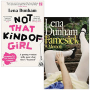 Lena Dunham's "Not That Kind of Girl" and "Famesick" book collection set, featuring two non-fiction books by Lena Dunham.