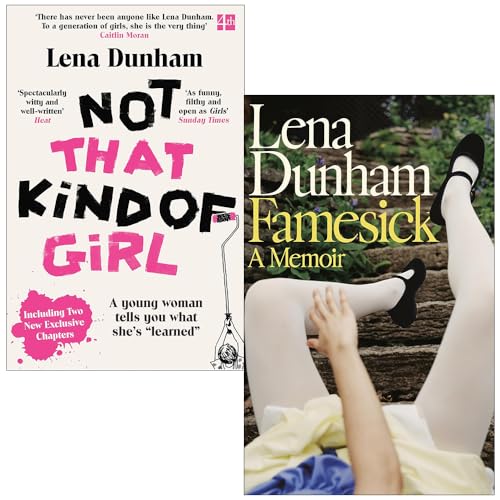 Lena Dunham's "Not That Kind of Girl" and "Famesick" book collection set, featuring two non-fiction books by Lena Dunham.