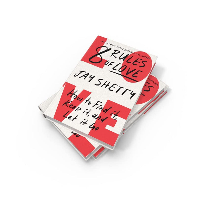 Hardcover of "8 Rules of Love" by Jay Shetty, non-fiction book by Thorsons featuring a clean cover design.