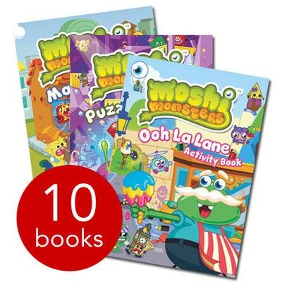 Moshi Monsters 10 Books Collection Set - Ages 5+ - Paperback - Ziplock Pack For Kids - The Book Bundle