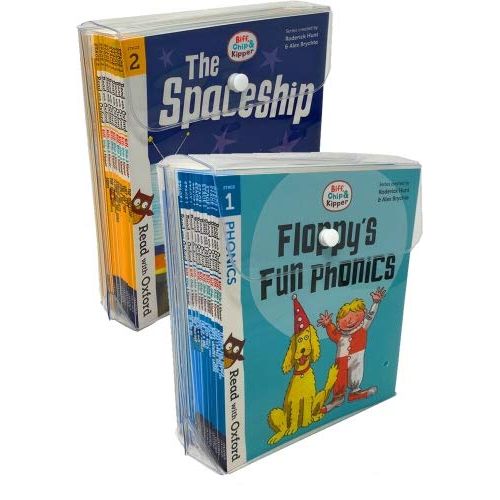 Biff, Chip and Kipper Stage 1and 2 Read with Oxford: 40 Books Collection Set - The Book Bundle