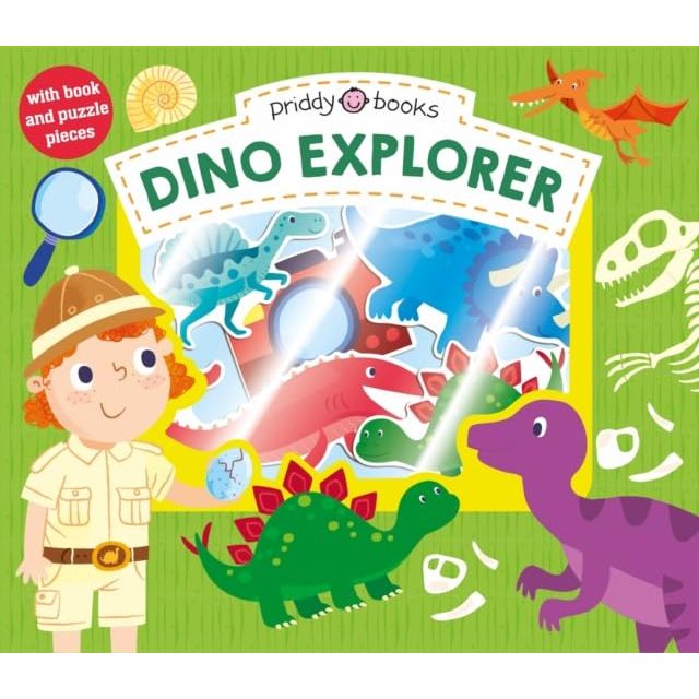 Let's Pretend 3 Books Collection Set By Roger Priddy (Christmas, Dino Explorer & Nature Explorer) - The Book Bundle