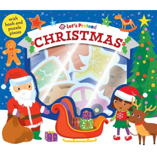 Let's Pretend 3 Books Collection Set By Roger Priddy (Christmas, Dino Explorer & Nature Explorer) - The Book Bundle