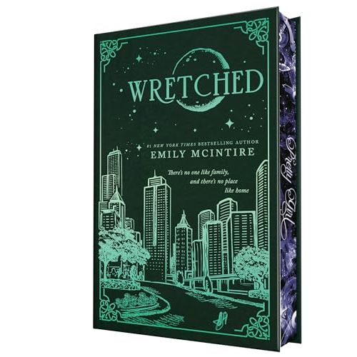 Cover of Never After Book 3: Wretched collector's edition fiction book by Bloom Books featuring dark, illustrated artwork.