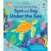 Three Usborne My First Lift-the-flap books by Alice Beecham, colorful children's books with flaps for interactive learning.