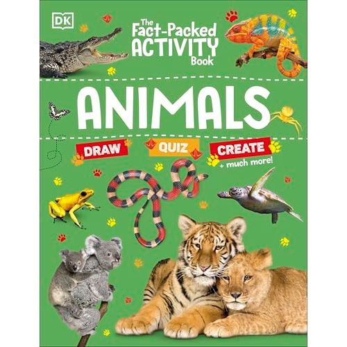 Children's activity book by DK Children titled "Animals" with colorful animal illustrations and engaging activities for young readers.