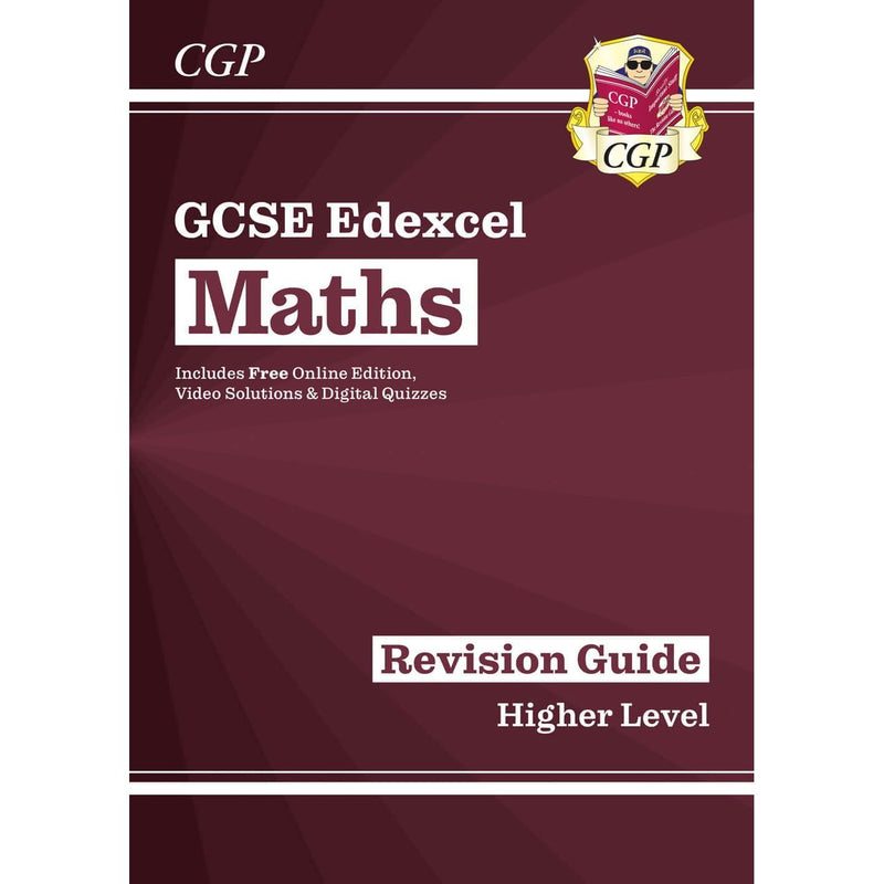 CGP GCSE Maths Revision Guide, Complete Revision & Practice, 10-Minute Tests Higher Grade 9-1 Collection 3 Books Set - The Book Bundle