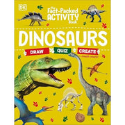 Children's educational activity book by DK Children featuring dinosaurs, with facts and interactive activities for young readers.