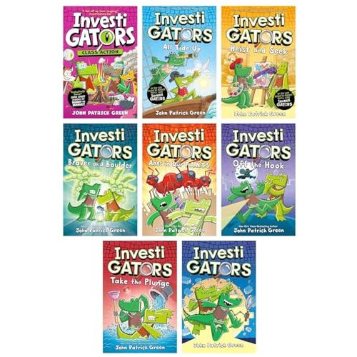 Investigators Series by John Patrick Green 8 Books Collection Set (All Tide Up, Heist and Seek, Class Action and More!) - The Book Bundle