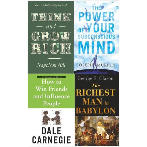 Self Help, Success and Wealth 4 Books Collection Set - How to Win Friends and Influence People - The Book Bundle