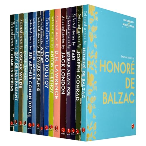 Masterpieces Of World Fiction 16 Books Collection Set By Balzac, Conrad, Poe, Kipling, Wells - Fiction - Mixed Format