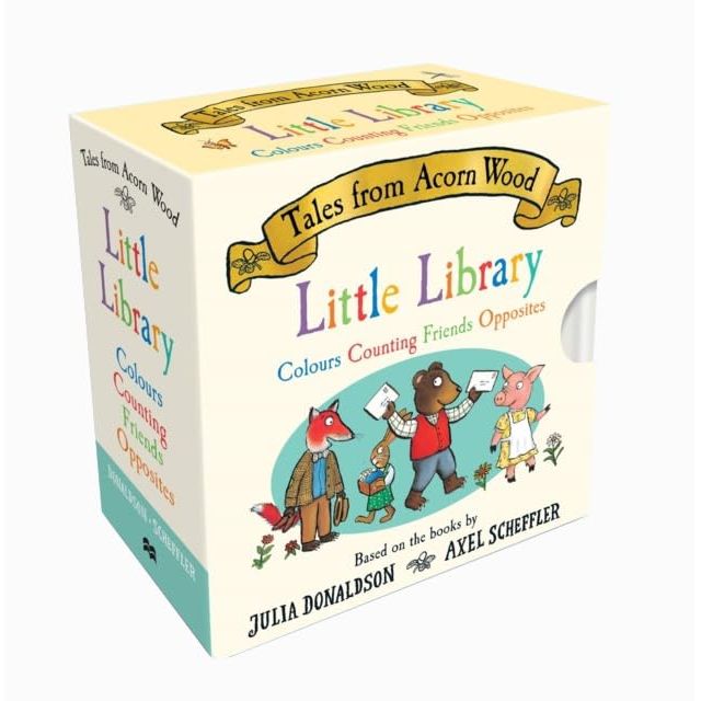 Tales From Acorn Wood Little Library & The Gruffalo Little Library 8 Board Book Collection Set - The Book Bundle