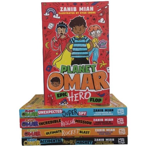 Kids Chilren Planet Omar 5 Book Set Collection World Book Day By Zanib Mian - The Book Bundle
