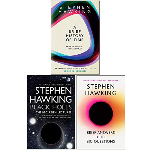 A Brief History Of Time, Black Holes & Brief Answers 3 Books Collection Set By Stephen Hawking - Non Fiction