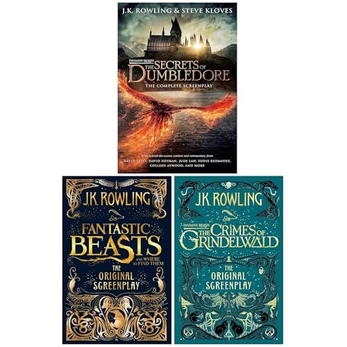 Fantastic Beasts Scripts by JK Rowling 3 Books Collection Set (The Secrets of Dumbledore [Hardback], Fantastic Beasts and Where to Find Them and The Crimes of Grindelwald) - The Book Bundle