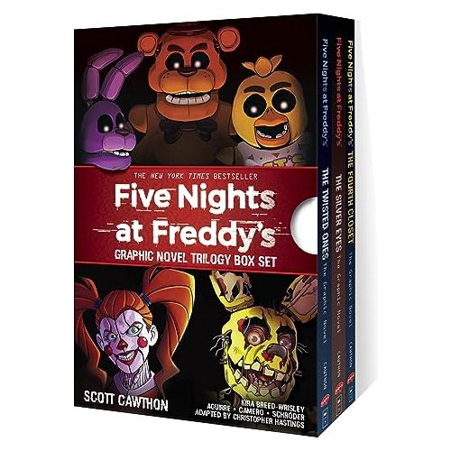 Five Nights at Freddy's Graphic Novel Trilogy Box Set: The Fourth Closet / the Twisted Ones / the Silver Eyes - The Book Bundle