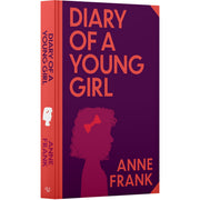 Close-up of the "The Diary of A Young Girl" by Anne Frank with a sprayed edge, published by Wilco International LLP.