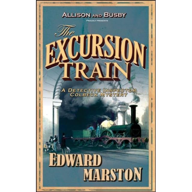 Railway Detective Series 3 books collection by Edward Marston in paperback, featuring vintage train illustrations on the covers.