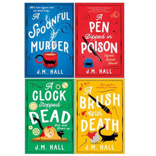 The Retired Teacher Mysteries Series 4 Books Collection Set by J.M. Hall - Fiction