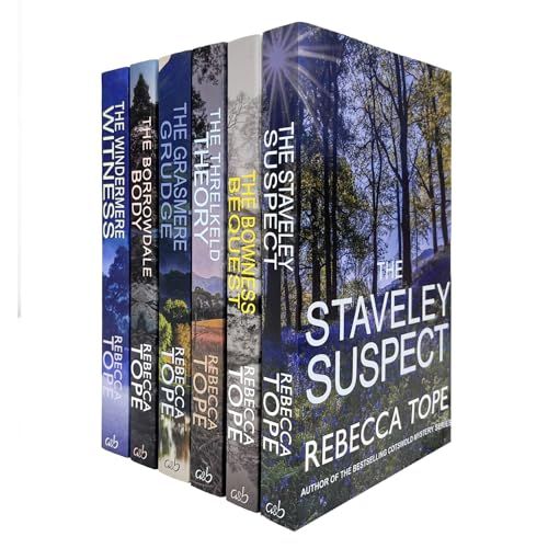 Lake District Mysteries 6 Books Set by Rebecca Tope (Staveley Suspect, Bowness Bequest, Threlkeld Theory, Grasmere Grudge, Borrowdale Body, Windermere Witness) - The Book Bundle