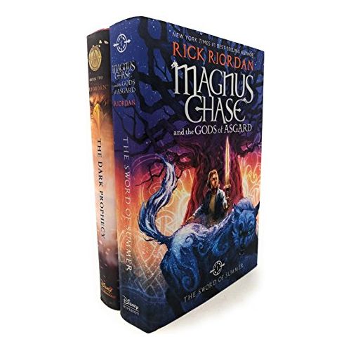 Rick Riordan 2 Books Collection Set (Magnus Chase And The Gods Of Asgard, The Trials Of Apollo (Book Two) The Dark Prophecy) - The Book Bundle