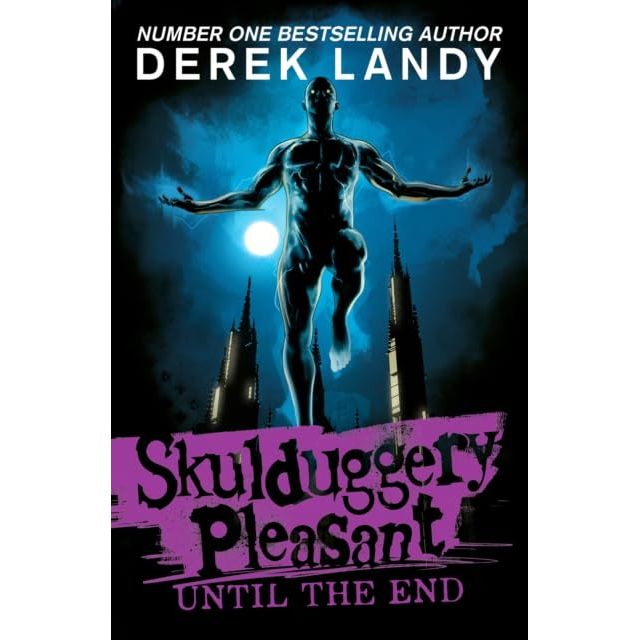 Skulduggery Pleasant book series 1-17 collection set by Derek Landy, featuring colorful covers and titles from HarperCollins.