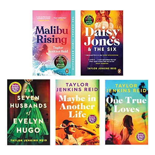 Taylor Jenkins Reid 5 Books Collection Set (Seven Husbands of Evelyn Hugo, Maybe in Another Life, Malibu Rising and Morer!) - The Book Bundle