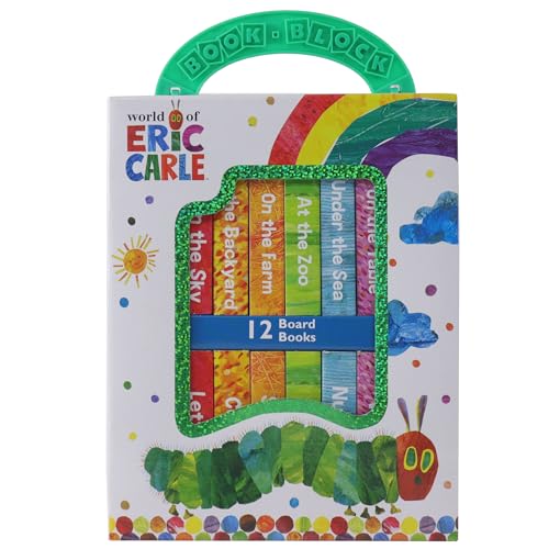 World of Eric Carle, My First Library Board Book Block 12-Book Set - First Words, Alphabet, Numbers, and More! - PI Kids: 12 Board Books - The Book Bundle