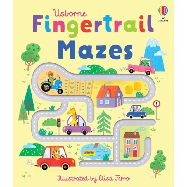 Usborne Fingertrails Collection 3 Books Set by Felicity Brooks (Fingertrail Dinosaur Mazes ,Fingertrail Animal Mazes  & Fingertrail Mazes) - The Book Bundle