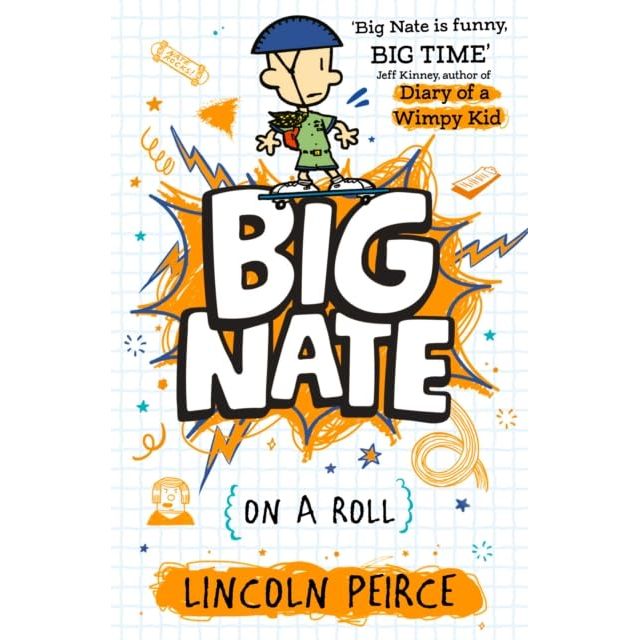 Big Nate Series 4 Books Collection Set By Lincoln Peirce (Strikes Again, Goes for Broke, on a Roll and The Boy with the Biggest Head in the World) - The Book Bundle