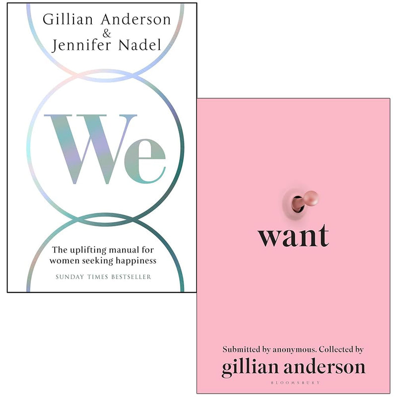We and Want By Gillian Anderson, Jennifer Nadel 2 Books Collection Set - The Book Bundle