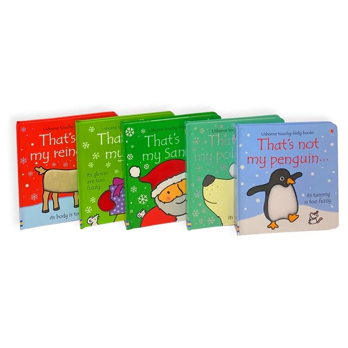 Usborne Thats Not My Christmas 5 Books Collection Set By Fiona Watt (Touchy-Feely Board Books) - The Book Bundle