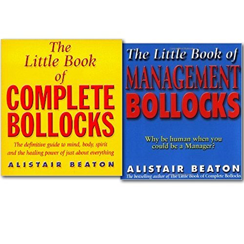 Alistair Beaton The Little Book of Management and Complete Bollocks 2 Books Set - The Book Bundle