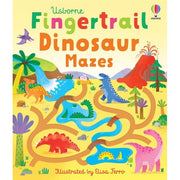 Usborne Fingertrails Collection 3 Books Set by Felicity Brooks (Fingertrail Dinosaur Mazes ,Fingertrail Animal Mazes  & Fingertrail Mazes) - The Book Bundle
