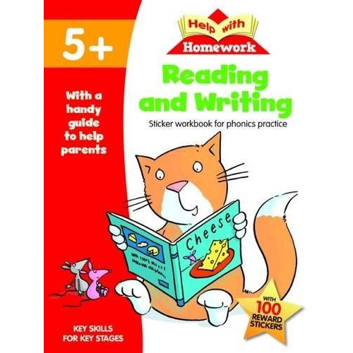 Age 5+ Key Skills Help With Homework 5 Books Collection Set with Stickers (Maths, Handwriting, Adding & Subtracting, Spelling, Reading & Writing) - The Book Bundle