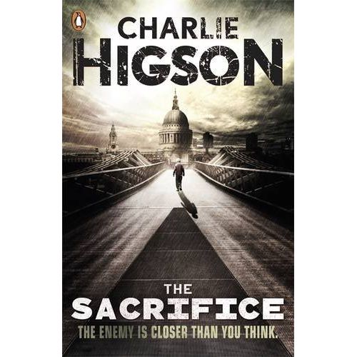 Set of eight paperback books from Charlie Higson's The Enemy and King Zero collection, featuring dark, gripping fiction covers.