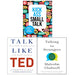 Talking to Strangers(HB), Kick Ass Small Talk, Talk Like TED 3 Books Collection Set - The Book Bundle