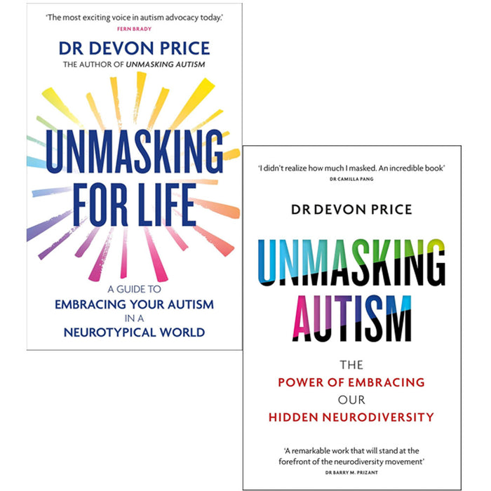 Devon Price 2 Books Collection Set Unmasking Autism, Unmasking for Life - The Book Bundle