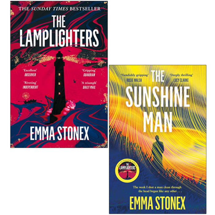 Emma Stonex 2 Books Collection Set The Sunshine Man(HB), Lamplighters - The Book Bundle