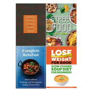Madhur Jaffrey's(HB), Street Food, Complete Ketofast, Lose Weight For Good 4 Books Collection Set. - The Book Bundle
