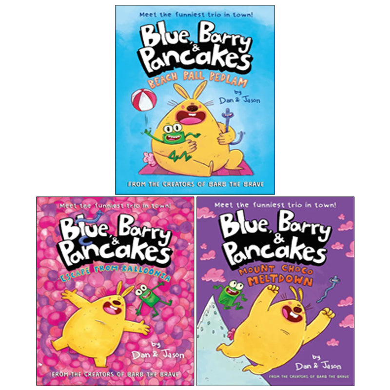 Blue, Barry & Pancakes Series by Jason Patterson & Dan Abdo 3 Books Collection Set - The Book Bundle