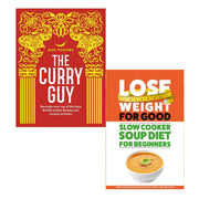 Dan Toombs' The Curry Guy and Lose Weight For Good 2 books collection set by Quadrille Publishing, featuring colorful cookbook covers.