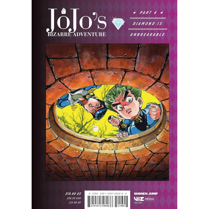 Hardcover of JoJo's Bizarre Adventure Part 4 Diamond Is Unbreakable Vol. 2 by Hirohiko Araki, featuring colorful manga cover art.
