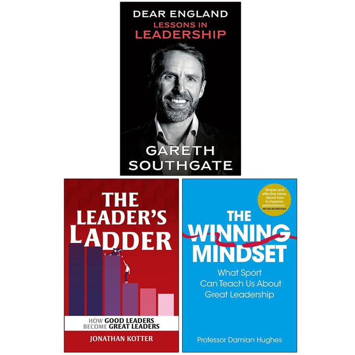 The Leader’s Ladder, Dear England Lessons in Leadership(HB) & The Winning Mindset 3 Books Collection Set - The Book Bundle