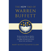 Paperback copy of "The New Tao of Warren Buffett" by Mary Buffett and David Clark, featuring book cover with title and author names.
